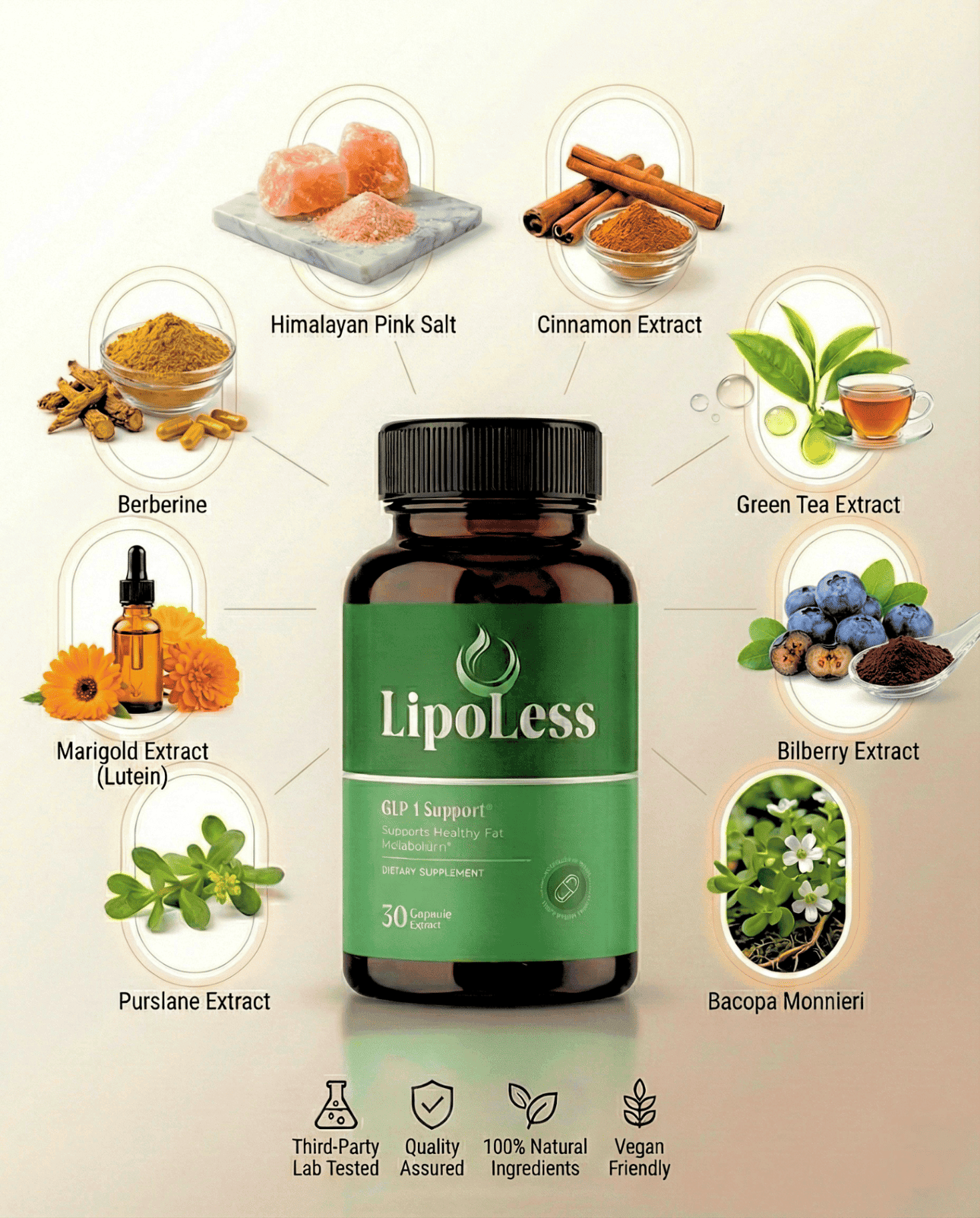 LipoLess Supplement Facts